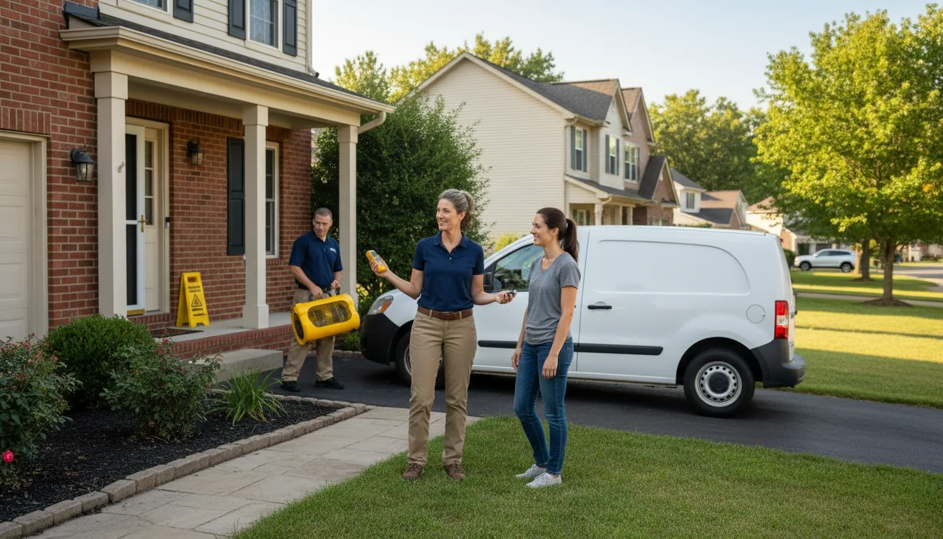 Residential water damage restoration in Homewood, AL